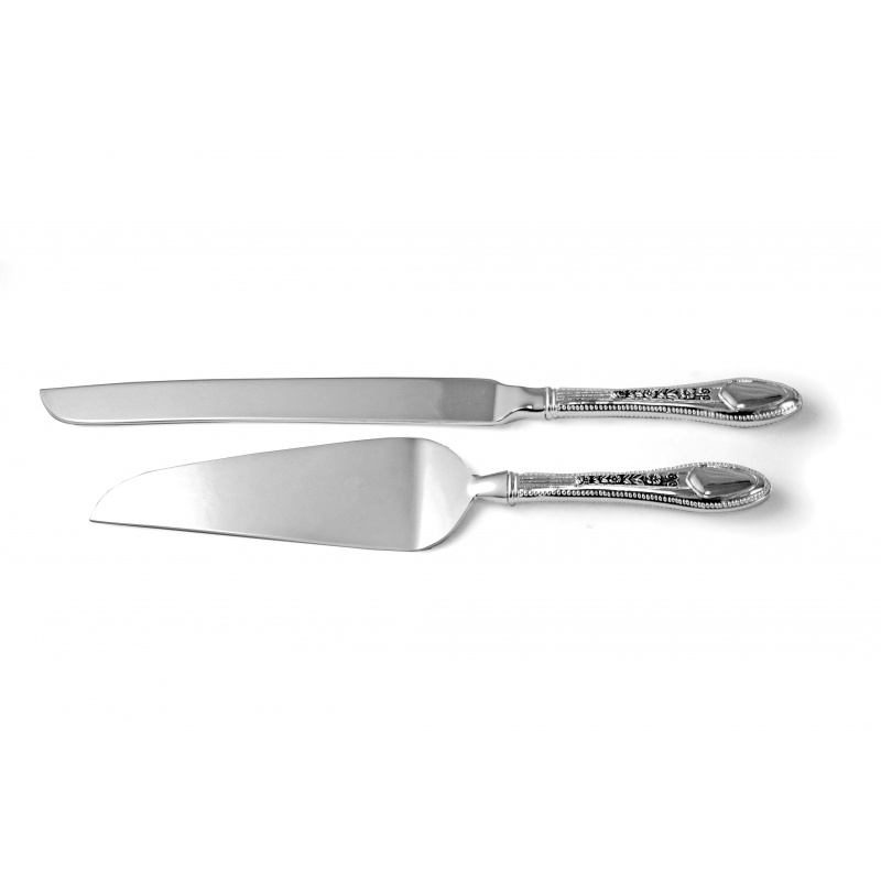 KNIFE AND CAKE SET WITH DELUX BOX
