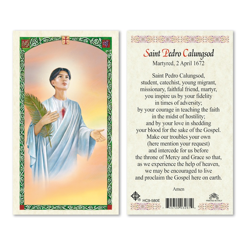 ST. PEDRO CALUNSOD PRAYER CARD 25PK ENGLISH