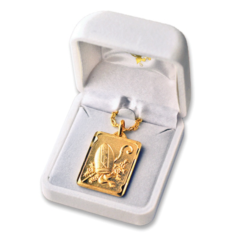 MEDAL CONFIRMATION WITH CHAIN GOLD DELUXE BOX