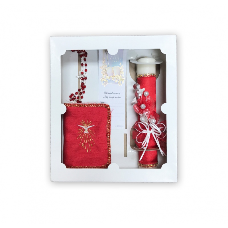 CONFIRMATION GIFT SET RED ENG
