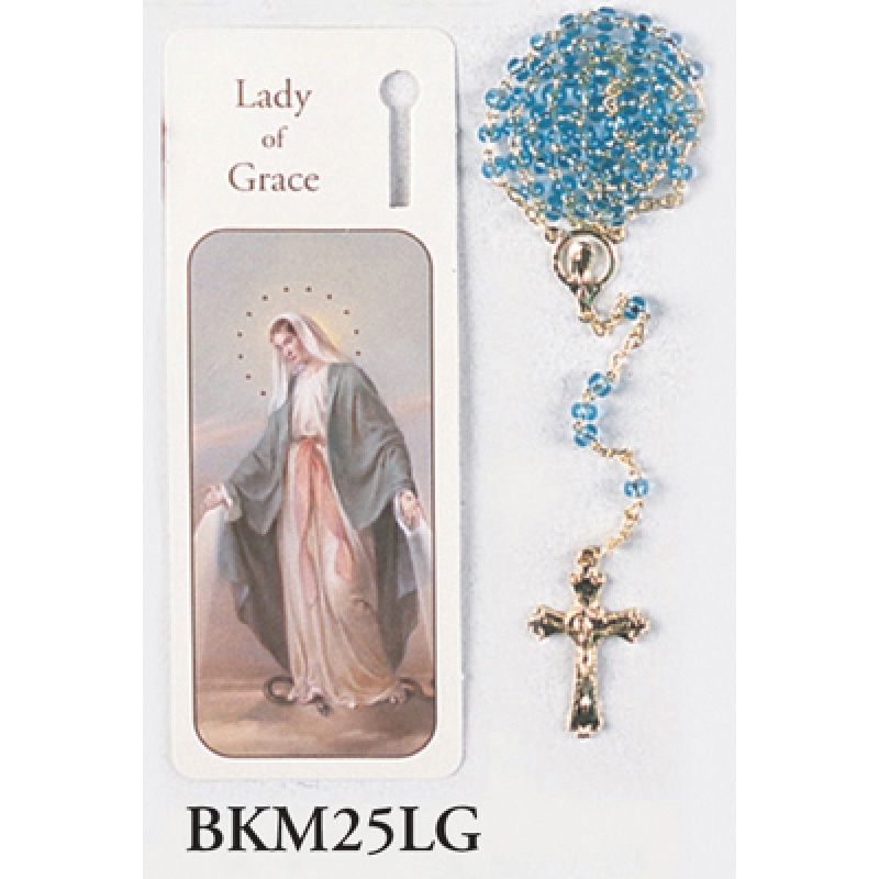 BOOKMARK W/ROSARY OUR LADY OF GRACE