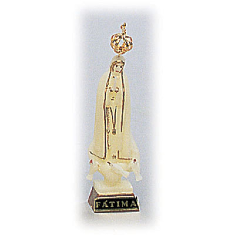 OUR LADY OF FATIMA SERIES WITH PAINTED EYES LUMINOUS 3.5"