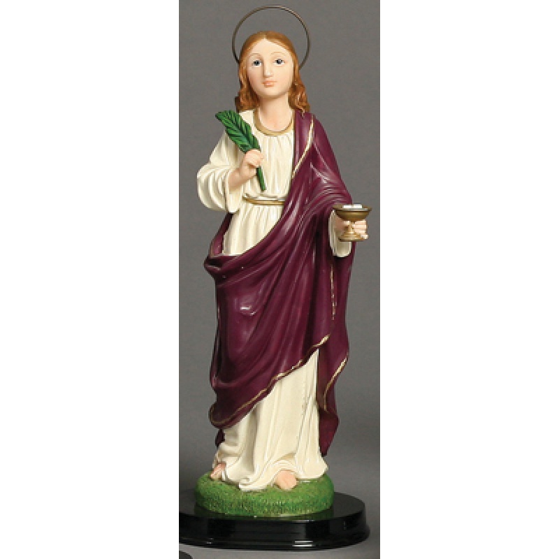 LUCIANA SERIES 8" WOODEN BASE ST LUCY
