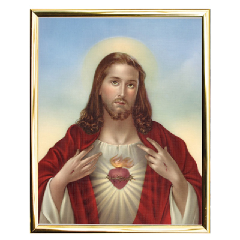 FRAMED ART SACRED HEART OF JESUS